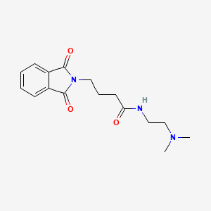 molecular formula C16H21N3O3 B11609940 N-[2-(dimethylamino)ethyl]-4-(1,3-dioxo-1,3-dihydro-2H-isoindol-2-yl)butanamide 