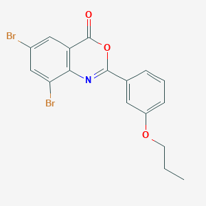 6,8-dibromo-2-(3-propoxyphenyl)-4H-3,1-benzoxazin-4-one