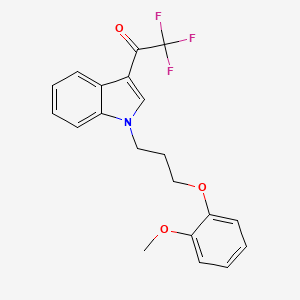 2,2,2-trifluoro-1-{1-[3-(2-methoxyphenoxy)propyl]-1H-indol-3-yl}ethanone