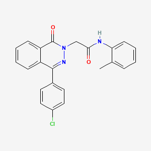 2-[4-(4-chlorophenyl)-1-oxophthalazin-2(1H)-yl]-N-(2-methylphenyl)acetamide