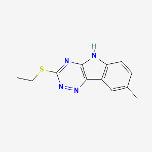 3-(ethylsulfanyl)-8-methyl-5H-[1,2,4]triazino[5,6-b]indole