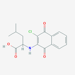 N-(3-chloro-1,4-dioxo-1,4-dihydronaphthalen-2-yl)leucine