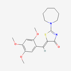 (5Z)-2-(azepan-1-yl)-5-(2,4,5-trimethoxybenzylidene)-1,3-thiazol-4(5H)-one