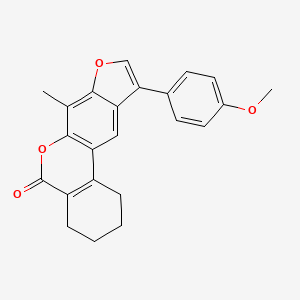 10-(4-methoxyphenyl)-7-methyl-1,2,3,4-tetrahydro-5H-benzo[c]furo[3,2-g]chromen-5-one