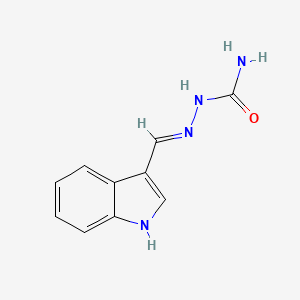 molecular formula C10H10N4O B11610074 (2E)-2-(1H-indol-3-ylmethylidene)hydrazinecarboxamide 