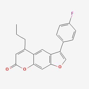 3-(4-fluorophenyl)-5-propyl-7H-furo[3,2-g]chromen-7-one