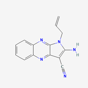 2-amino-1-(prop-2-en-1-yl)-1H-pyrrolo[2,3-b]quinoxaline-3-carbonitrile