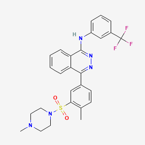 4-{4-methyl-3-[(4-methylpiperazin-1-yl)sulfonyl]phenyl}-N-[3-(trifluoromethyl)phenyl]phthalazin-1-amine