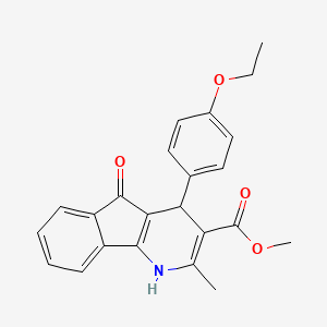 methyl 4-(4-ethoxyphenyl)-2-methyl-5-oxo-4,5-dihydro-1H-indeno[1,2-b]pyridine-3-carboxylate