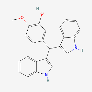 5-[bis(1H-indol-3-yl)methyl]-2-methoxyphenol