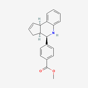 molecular formula C20H19NO2 B11610245 methyl 4-[(3aS,4R,9bR)-3a,4,5,9b-tetrahydro-3H-cyclopenta[c]quinolin-4-yl]benzoate 