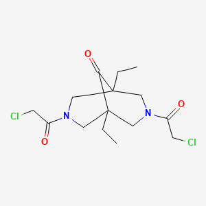 3,7-Bis(2-chloroacetyl)-1,5-diethyl-3,7-diazabicyclo[3.3.1]nonan-9-one