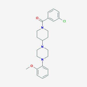 (3-Chlorophenyl){4-[4-(2-methoxyphenyl)piperazin-1-yl]piperidin-1-yl}methanone