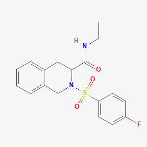 N-ethyl-2-(4-fluorobenzenesulfonyl)-1,2,3,4-tetrahydroisoquinoline-3-carboxamide