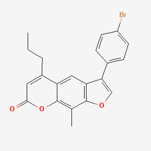 3-(4-bromophenyl)-9-methyl-5-propyl-7H-furo[3,2-g]chromen-7-one