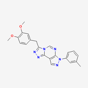 3-(3,4-dimethoxybenzyl)-7-(3-methylphenyl)-7H-pyrazolo[4,3-e][1,2,4]triazolo[4,3-c]pyrimidine