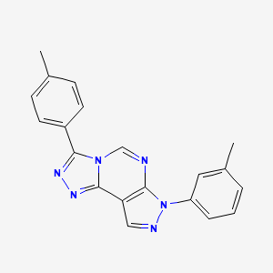 7-(3-methylphenyl)-3-(4-methylphenyl)-7H-pyrazolo[4,3-e][1,2,4]triazolo[4,3-c]pyrimidine