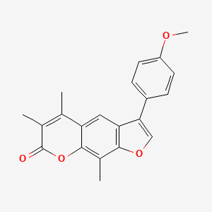 3-(4-methoxyphenyl)-5,6,9-trimethyl-7H-furo[3,2-g]chromen-7-one