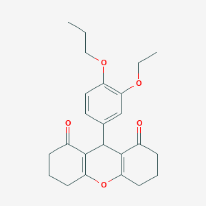 9-(3-ethoxy-4-propoxyphenyl)-3,4,5,6,7,9-hexahydro-1H-xanthene-1,8(2H)-dione