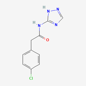 2-(4-chlorophenyl)-N-(4H-1,2,4-triazol-3-yl)acetamide