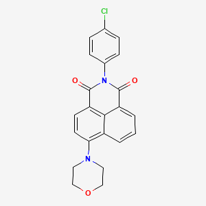 2-(4-chlorophenyl)-6-(morpholin-4-yl)-1H-benzo[de]isoquinoline-1,3(2H)-dione