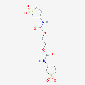 3-Thiophenecarbamic acid, tetrahydro-, ethylene ester, 1,1,1',1'-tetraoxide