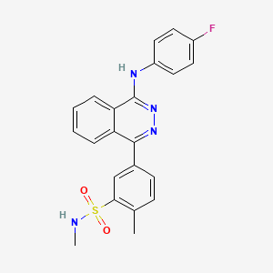 5-{4-[(4-fluorophenyl)amino]phthalazin-1-yl}-N,2-dimethylbenzenesulfonamide