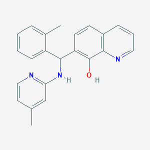 7-{(2-Methylphenyl)[(4-methylpyridin-2-yl)amino]methyl}quinolin-8-ol