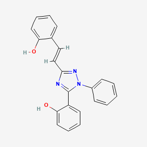 2-{3-[(E)-2-(2-hydroxyphenyl)ethenyl]-1-phenyl-1H-1,2,4-triazol-5-yl}phenol