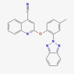 2-[2-(2H-benzotriazol-2-yl)-4-methylphenoxy]quinoline-4-carbonitrile