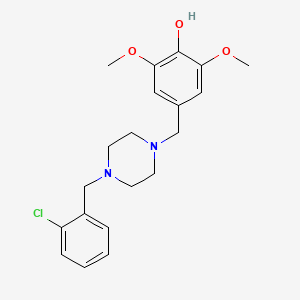 4-{[4-(2-Chlorobenzyl)piperazin-1-yl]methyl}-2,6-dimethoxyphenol