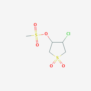 4-Chloro-1,1-dioxidotetrahydrothiophen-3-yl methanesulfonate