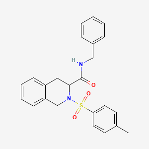 molecular formula C24H24N2O3S B11610981 N-benzyl-2-[(4-methylphenyl)sulfonyl]-1,2,3,4-tetrahydroisoquinoline-3-carboxamide 