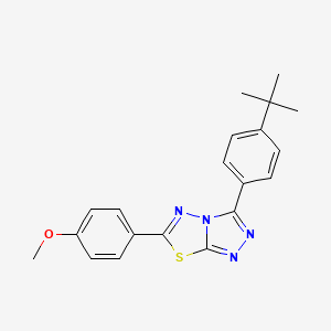 3-(4-Tert-butylphenyl)-6-(4-methoxyphenyl)-[1,2,4]triazolo[3,4-b][1,3,4]thiadiazole