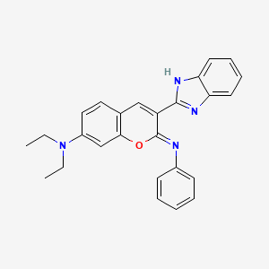 molecular formula C26H24N4O B11611040 (2Z)-3-(1H-benzimidazol-2-yl)-N,N-diethyl-2-(phenylimino)-2H-chromen-7-amine 