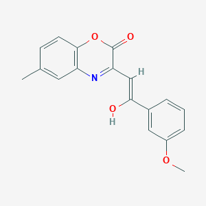 (3E)-3-[2-(3-methoxyphenyl)-2-oxoethylidene]-6-methyl-3,4-dihydro-2H-1,4-benzoxazin-2-one