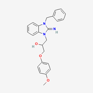 1-(3-benzyl-2-imino-2,3-dihydro-1H-benzimidazol-1-yl)-3-(4-methoxyphenoxy)propan-2-ol