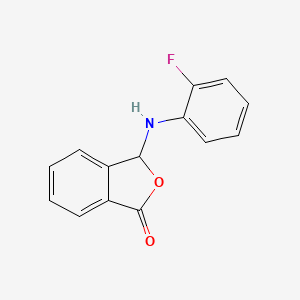 3-[(2-fluorophenyl)amino]-2-benzofuran-1(3H)-one