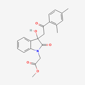 methyl {3-[2-(2,4-dimethylphenyl)-2-oxoethyl]-3-hydroxy-2-oxo-2,3-dihydro-1H-indol-1-yl}acetate