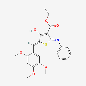 ethyl (5Z)-4-oxo-2-(phenylamino)-5-(2,4,5-trimethoxybenzylidene)-4,5-dihydrothiophene-3-carboxylate