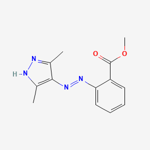 2-(3,5-Dimethyl-1H-pyrazol-4-ylazo)-benzoic acid methyl ester