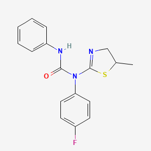 1-(4-Fluorophenyl)-1-(5-methyl-4,5-dihydro-1,3-thiazol-2-yl)-3-phenylurea