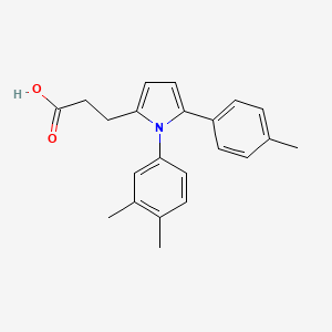 3-[1-(3,4-dimethylphenyl)-5-(4-methylphenyl)-1H-pyrrol-2-yl]propanoic acid