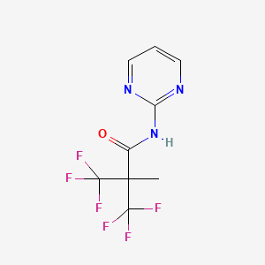 3,3,3-trifluoro-2-methyl-N-(pyrimidin-2-yl)-2-(trifluoromethyl)propanamide