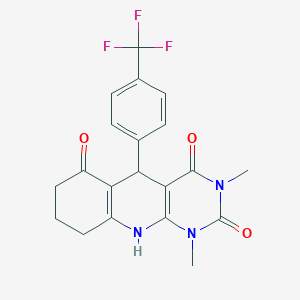 1,3-dimethyl-5-[4-(trifluoromethyl)phenyl]-5,8,9,10-tetrahydropyrimido[4,5-b]quinoline-2,4,6(1H,3H,7H)-trione