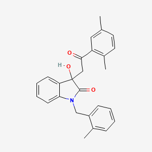 3-[2-(2,5-dimethylphenyl)-2-oxoethyl]-3-hydroxy-1-(2-methylbenzyl)-1,3-dihydro-2H-indol-2-one