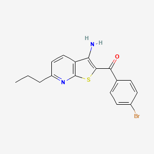 (3-Amino-6-propylthieno[2,3-b]pyridin-2-yl)(4-bromophenyl)methanone