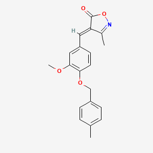 (4E)-4-{3-methoxy-4-[(4-methylbenzyl)oxy]benzylidene}-3-methyl-1,2-oxazol-5(4H)-one