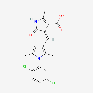 methyl (4Z)-4-{[1-(2,5-dichlorophenyl)-2,5-dimethyl-1H-pyrrol-3-yl]methylidene}-2-methyl-5-oxo-4,5-dihydro-1H-pyrrole-3-carboxylate