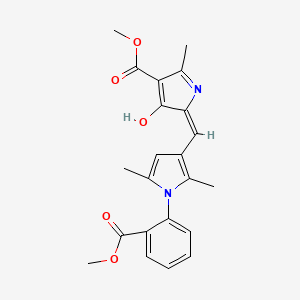 methyl (5E)-5-({1-[2-(methoxycarbonyl)phenyl]-2,5-dimethyl-1H-pyrrol-3-yl}methylidene)-2-methyl-4-oxo-4,5-dihydro-1H-pyrrole-3-carboxylate